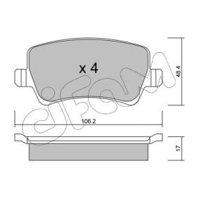 Bremsbeläge 822-676-0 von CIFAM günstig für 83,10 € online kaufen