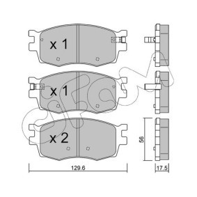Bremsbeläge 822-724-0 von CIFAM günstig für 88,18 € online kaufen