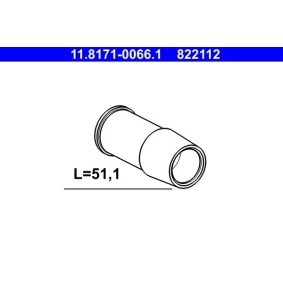 Osta Ohjainhela, jarrusatula ATE:llä 11.8171-0066.1 edullisesti hintaan 2,44 €