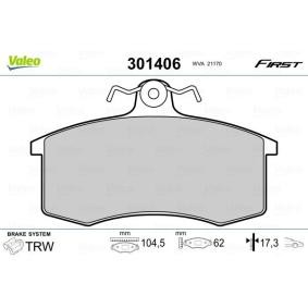 Comprar Juego de pastillas de freno de VALEO 301406 a bajo precio de 16,57 €