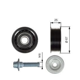 Umlenk- / Führungsrolle, Keilrippenriemen T36619 von GATES günstig für 26,61 € online kaufen