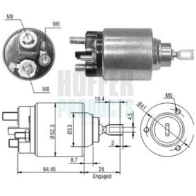Acquista Elettromagnete motorino avviamento da HOFFER 6646043 a buon mercato per soli 38,30 €