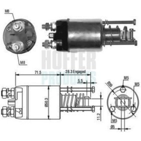 Compre Interruptor electromagnético, motor de arranque da HOFFER 6646046 a um preço baixo por 34,53 €