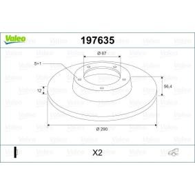 Bremsscheibe 197635 von VALEO günstig für 96,29 € online kaufen