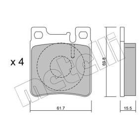 Bremsbeläge 22-0567-0 von METELLI günstig für 21,95 € online kaufen