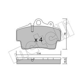 Bremsbeläge 22-0891-0 von METELLI günstig für 79,81 € online kaufen