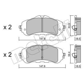 Bremsbeläge 22-0983-0 von METELLI günstig für 42,03 € online kaufen
