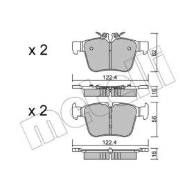 Bremsbeläge 22-1020-0 von METELLI günstig für 39,01 € online kaufen
