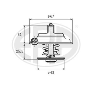 Kühlwasserthermostat für MAN von ERA