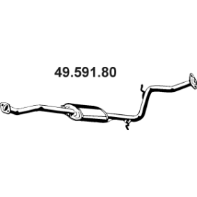 Achetez des Silencieux intermédiaire EBERSPÄCHER 49.591.80 à prix pour 87,58 €