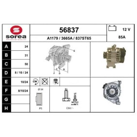 Lichtmaschine 56837 von EAI günstig für 181,82 € online kaufen