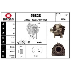 Lichtmaschine für RENAULT von EAI