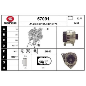 Lichtmaschine 57091 von EAI günstig für 214,01 € online kaufen