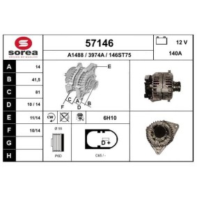 Lichtmaschine für FIAT von EAI