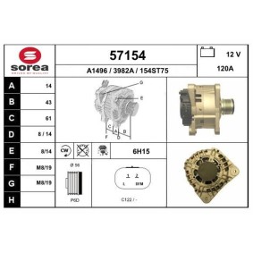 Lichtmaschine für RENAULT von EAI