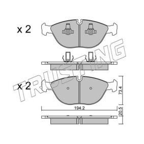 Bremsbeläge 845.0 von TRUSTING günstig für 118,38 € online kaufen