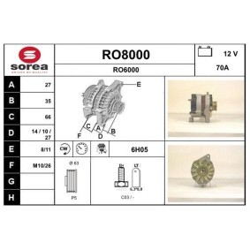 Lichtmaschine RO8000 von SNRA günstig für 150,70 € online kaufen