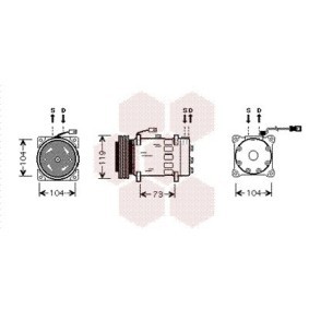 Acquista Compressore aria condizionata da VAN WEZEL 0900K180 a buon mercato per soli 463,14 €