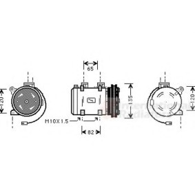 Acquista Compressore aria condizionata da VAN WEZEL 1300K192 a buon mercato per soli 723,93 €