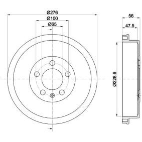 Bremstrommel MBD399 von MINTEX günstig für 52,47 € online kaufen