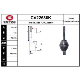 Achetez des Joint homocinétique de chez EAI en ligne pour DAILY II Camionnette/Break à prix modérés