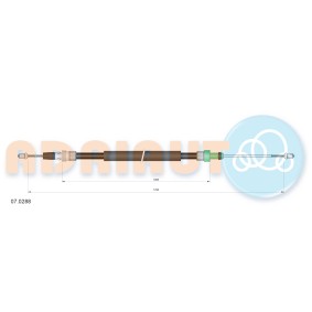 Compre Cabo de aço, travão de estacionamento da ADRIAUTO 07.0288 a um preço baixo por 17,82 €