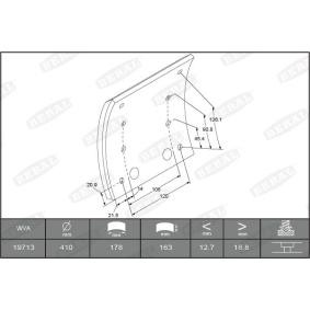Achetez des Kit de garnitures de frein, frein à tambour BERAL KBL19713.9-1561 à prix pour 287,39 €
