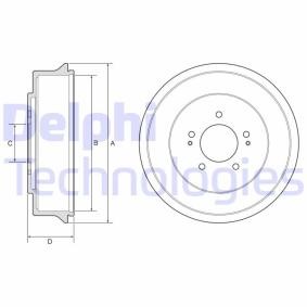 Bremstrommel BF585 von DELPHI günstig für 33,83 € online kaufen