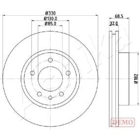 Comprar Disco de freno de ASHIKA 60-00-0957C a bajo precio de 93,03 €