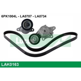 Compre Jogo de correias trapezoidais estriadas da LUCAS LAK0163 a um preço baixo por 98,61 €