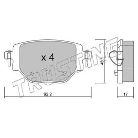 Bremsbeläge 1246.0 von TRUSTING günstig für 77,91 € online kaufen