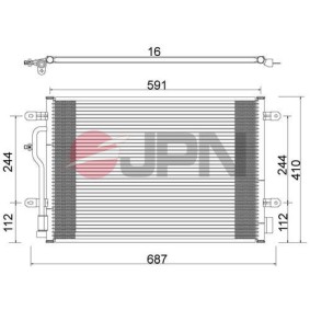 Compre Condensador, ar condicionado da JPN 60C9075-JPN a um preço baixo por 68,56 €