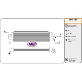Compre Radiador, arrefecimento do motor da AHE 106.197 a um preço baixo por 796,91 €