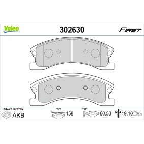 Comprar Juego de pastillas de freno de VALEO 302630 a bajo precio de 32,20 €
