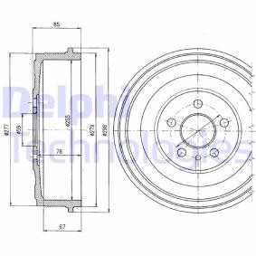 Bremstrommel BF325 von DELPHI günstig für 53,15 € online kaufen