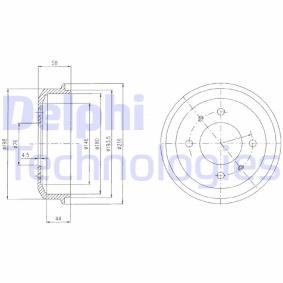 Bremstrommel für HYUNDAI von DELPHI