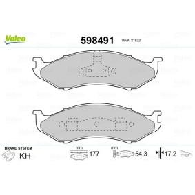 Comprar Juego de pastillas de freno de VALEO 598491 a bajo precio de 41,53 €