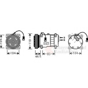 Acquista Compressore aria condizionata da VAN WEZEL 0900K258 a buon mercato per soli 758,13 €