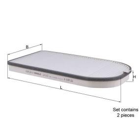 Compre Filtro do habitáculo de MAHLE ORIGINAL online para B12 (E38) a preços moderados