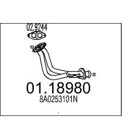 Køb Udstødningsrør af MTS 01.18980 til den lave pris 8083,18 DKK