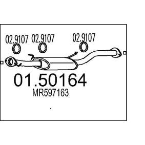 Achetez des Silencieux intermédiaire MTS 01.50164 à prix pour 107,75 €