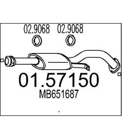 Achetez des Silencieux intermédiaire MTS 01.57150 à prix pour 53,81 €