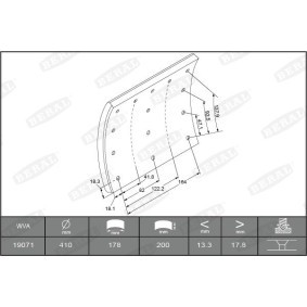 Achetez des Kit de garnitures de frein, frein à tambour BERAL 1907118300016278 à prix pour 457,11 €