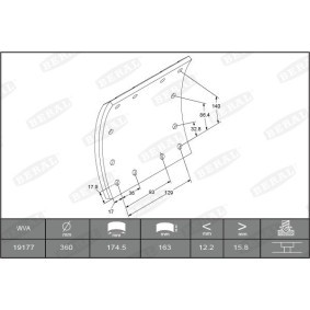 Achetez des Kit de garnitures de frein, frein à tambour BERAL 1917716006016498 à prix pour 417,23 €