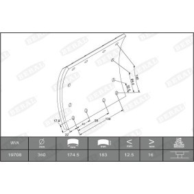 Achetez des Kit de garnitures de frein, frein à tambour BERAL 1970816250016495 à prix pour 447,43 €