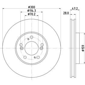 Bremsscheibe für ACURA von MINTEX