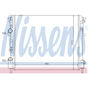 Kühler, Motorkühlung 63793 von NISSENS günstig für 166,77 € online kaufen