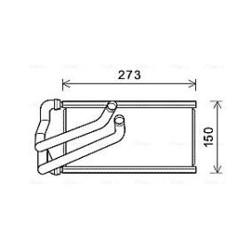 Compre Permutador de calor, aquecimento do habitáculo da AVA COOLING SYSTEMS CR6140 a um preço baixo por 150,27 €