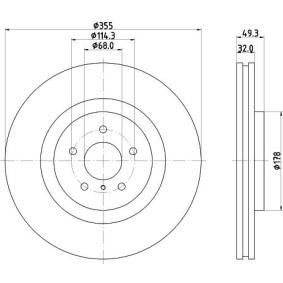 Bremsscheibe MDC2598 von MINTEX günstig für 87,78 € online kaufen