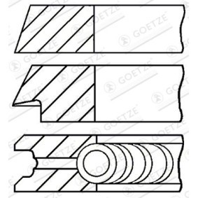 Comprar Juego de aros de pistón de GOETZE ENGINE 08-321700-00 a bajo precio de 33,99 €